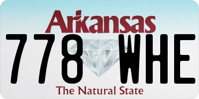 AR license plate 778WHE