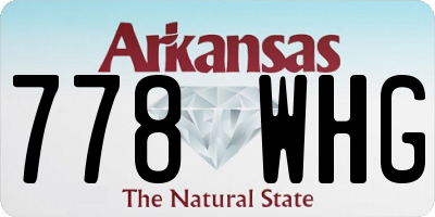 AR license plate 778WHG