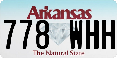 AR license plate 778WHH