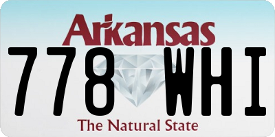 AR license plate 778WHI