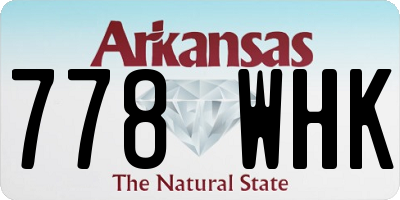 AR license plate 778WHK