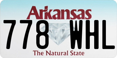 AR license plate 778WHL