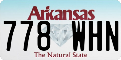 AR license plate 778WHN