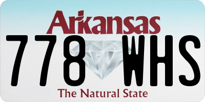 AR license plate 778WHS