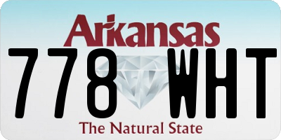 AR license plate 778WHT