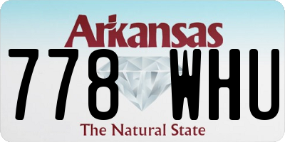 AR license plate 778WHU