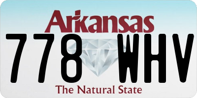 AR license plate 778WHV