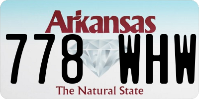 AR license plate 778WHW