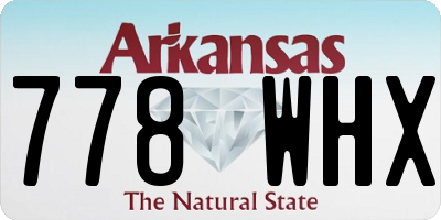 AR license plate 778WHX
