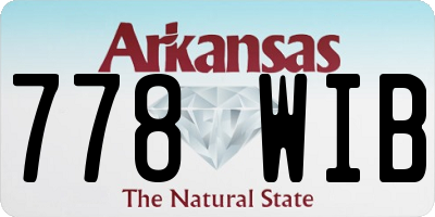 AR license plate 778WIB