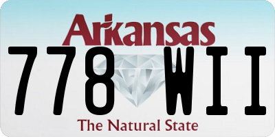 AR license plate 778WII