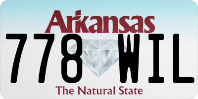 AR license plate 778WIL