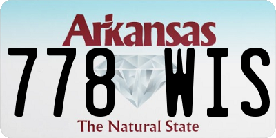 AR license plate 778WIS