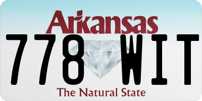 AR license plate 778WIT