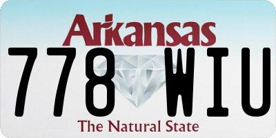 AR license plate 778WIU