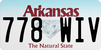 AR license plate 778WIV