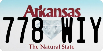 AR license plate 778WIY