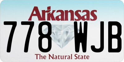 AR license plate 778WJB
