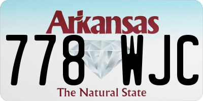 AR license plate 778WJC