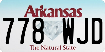 AR license plate 778WJD