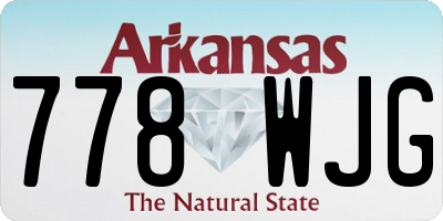 AR license plate 778WJG