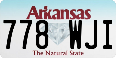 AR license plate 778WJI