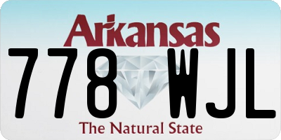 AR license plate 778WJL