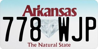 AR license plate 778WJP