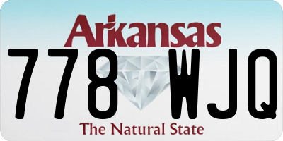 AR license plate 778WJQ