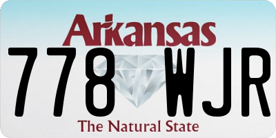 AR license plate 778WJR