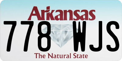 AR license plate 778WJS