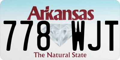 AR license plate 778WJT