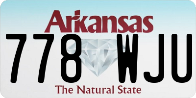 AR license plate 778WJU