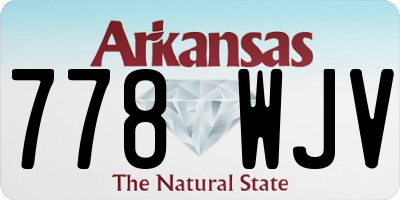 AR license plate 778WJV