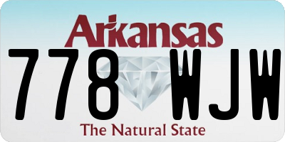 AR license plate 778WJW