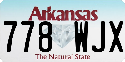 AR license plate 778WJX