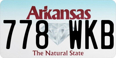 AR license plate 778WKB