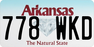AR license plate 778WKD