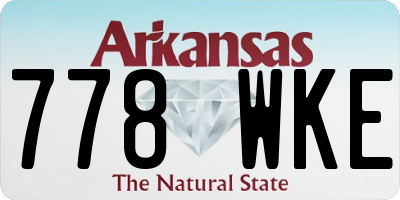 AR license plate 778WKE