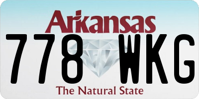 AR license plate 778WKG