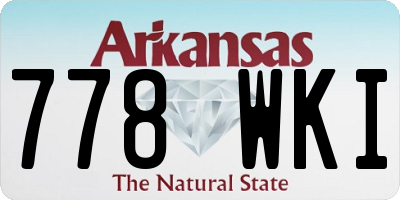 AR license plate 778WKI