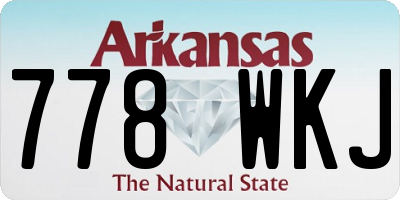 AR license plate 778WKJ