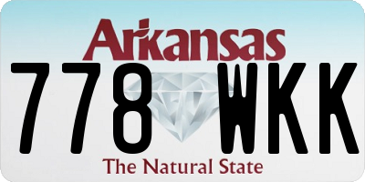 AR license plate 778WKK