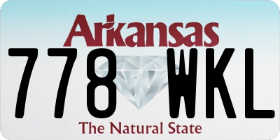 AR license plate 778WKL