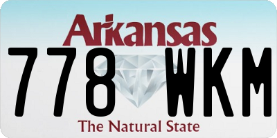 AR license plate 778WKM
