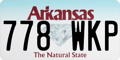 AR license plate 778WKP