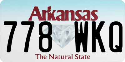 AR license plate 778WKQ