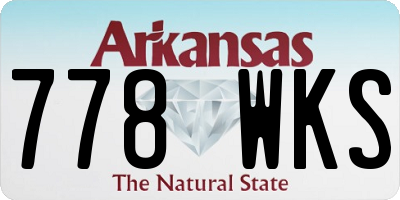 AR license plate 778WKS