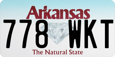 AR license plate 778WKT