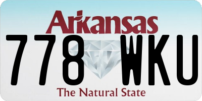 AR license plate 778WKU